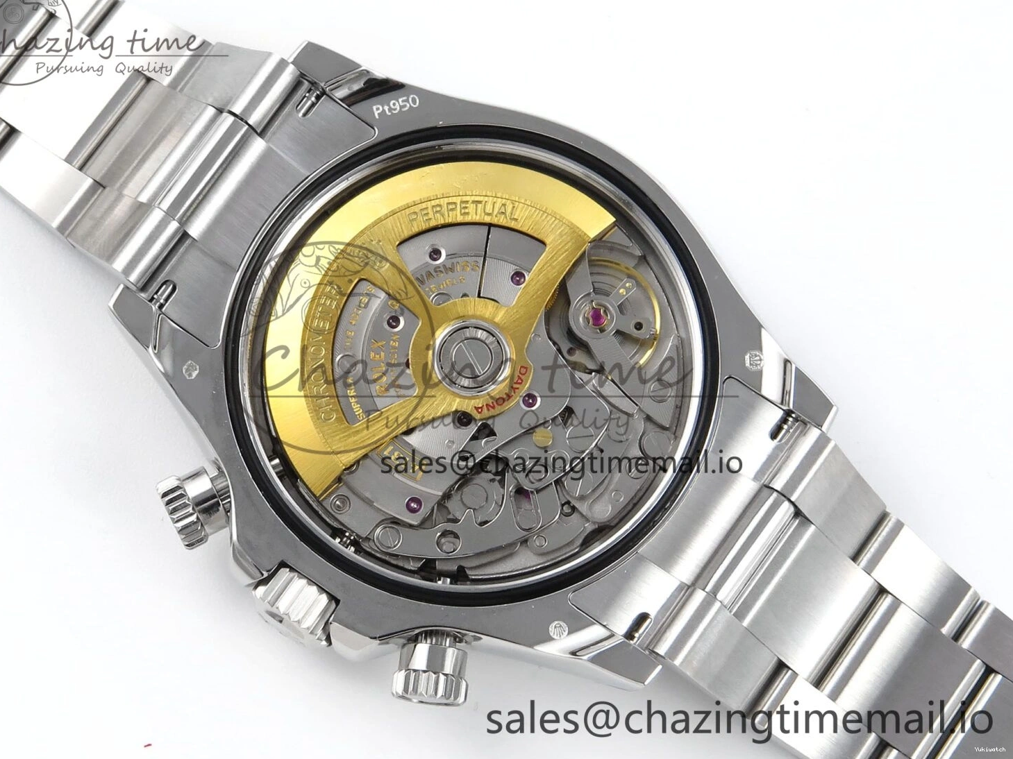 126506 1:1 Edition Ice Best SH4131 Daytona Strap V5 on Blue QF SS Dial Bracelet 0330